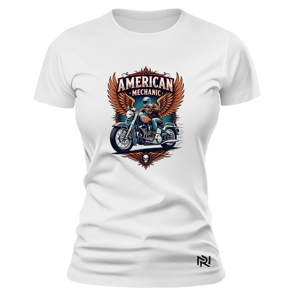 Camiseta Feminina Baby Look American Mechanic