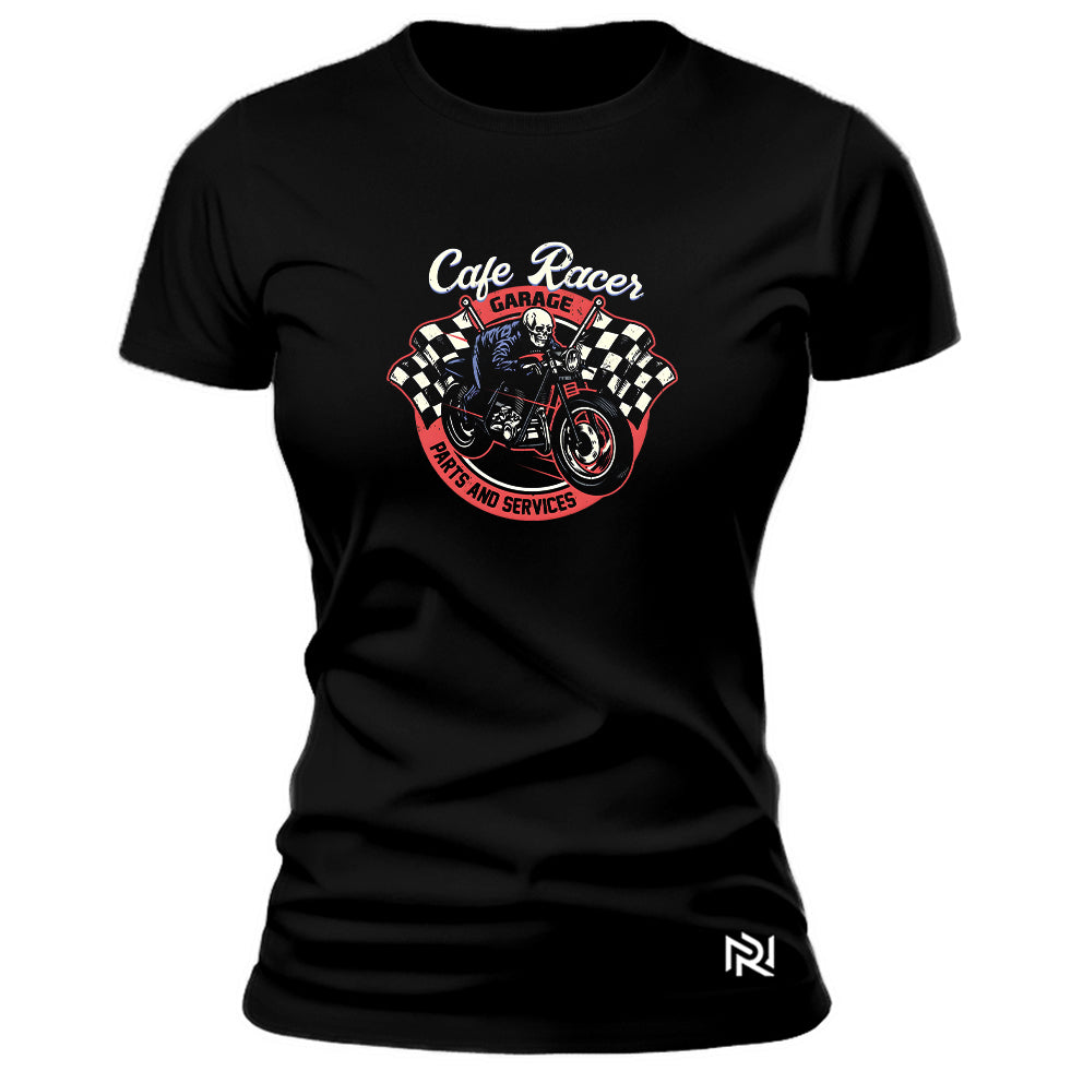 Camiseta Feminina Cafe Racer Garage