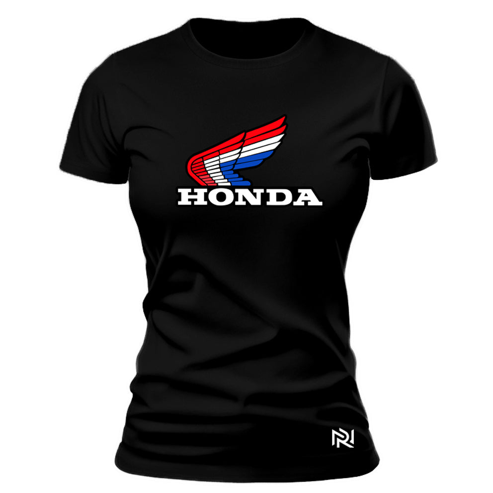 Camiseta Feminina Baby Look Honda Racing Lagacy
