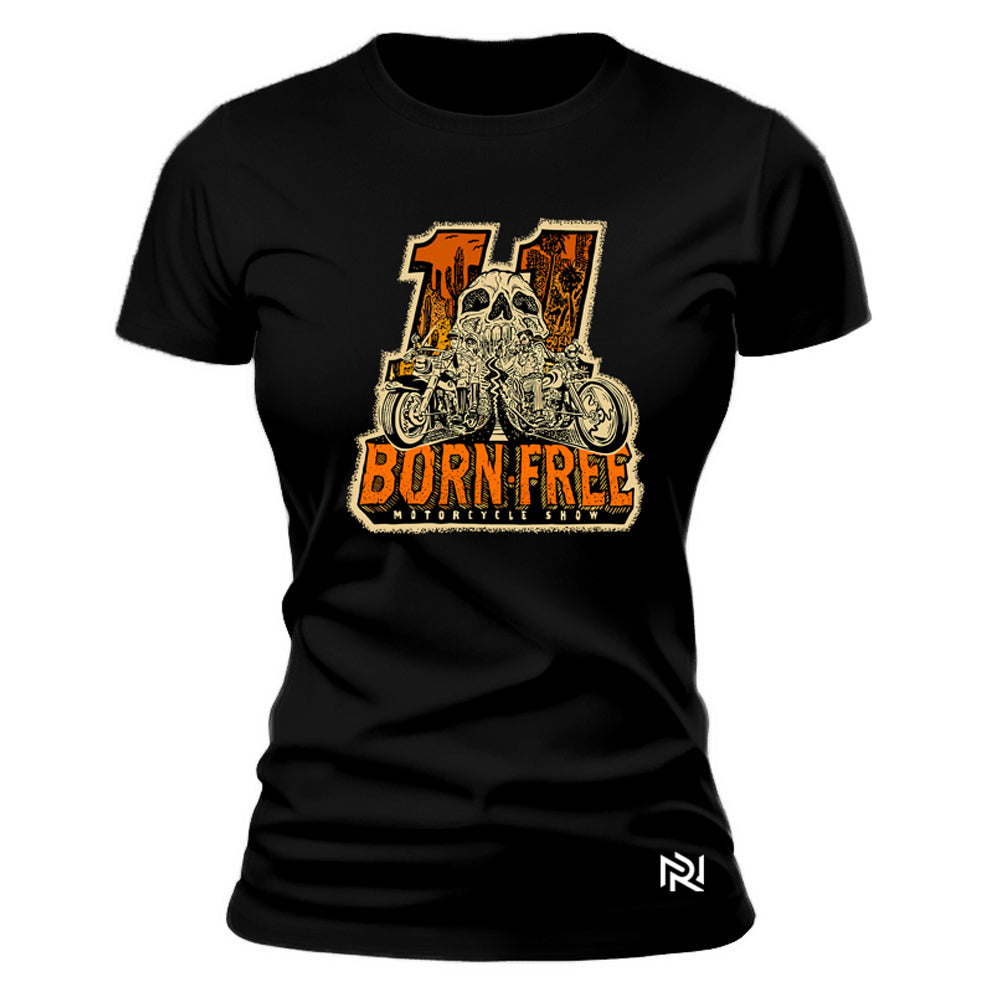 Camiseta Feminina Baby Look Born Free