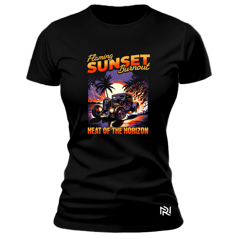 Camiseta Feminina Baby Look Sunset
