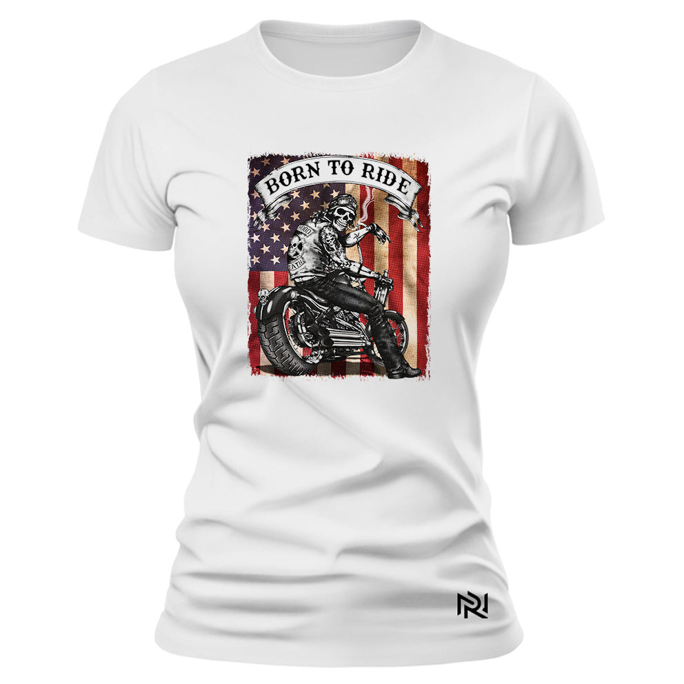 Camiseta Feminina Baby Look USA Rider