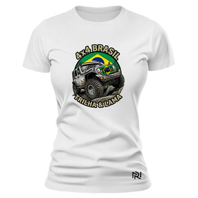 Camiseta Feminina Baby Look 4X4 Brasil
