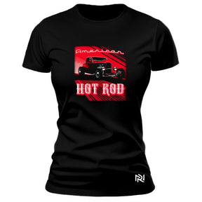Camiseta Feminina Baby Look American Hot Rod