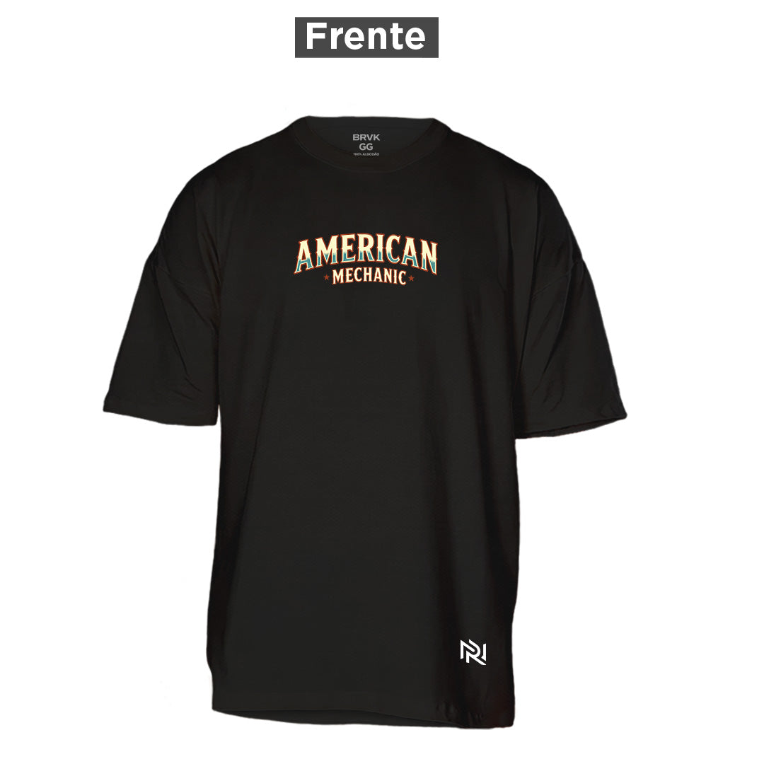 Camiseta Oversized American Mechanic, frente