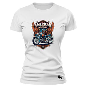 Camiseta Feminina Baby Look American Mechanic