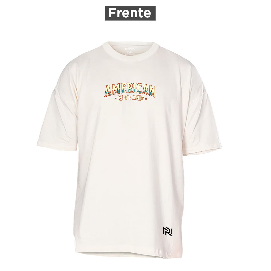 Camiseta Oversized American Mechanic, frente