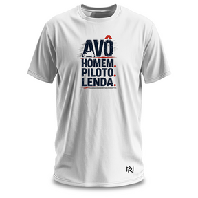 Camiseta Masculina Avô Piloto Lenda