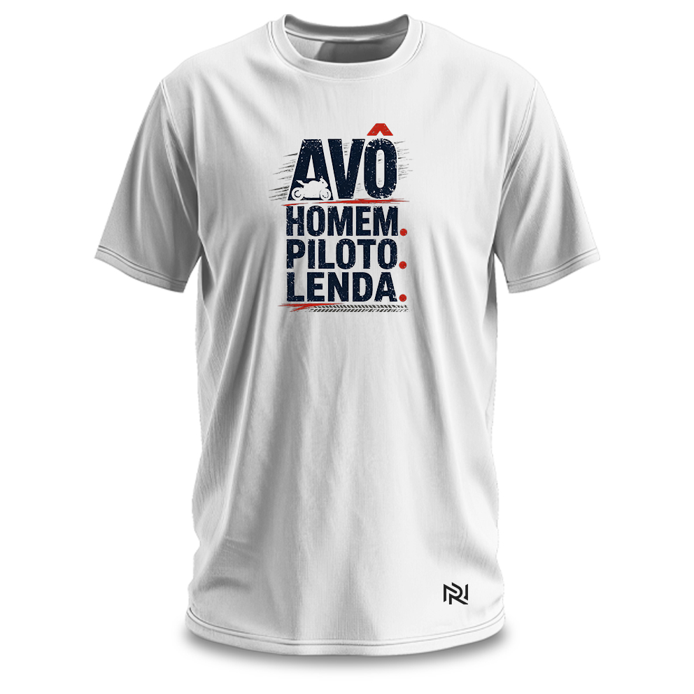 Camiseta Masculina Avô Piloto Lenda