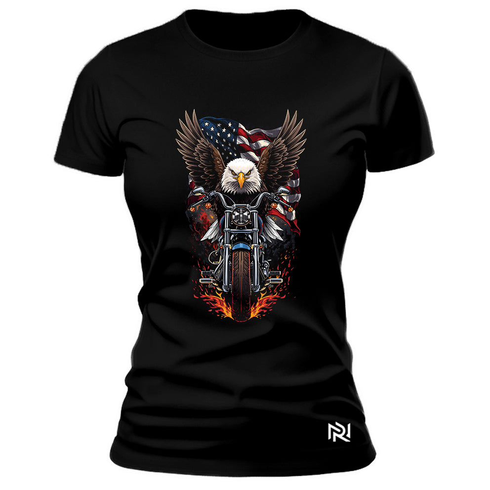 Camiseta Feminina Baby Look Aguia USA