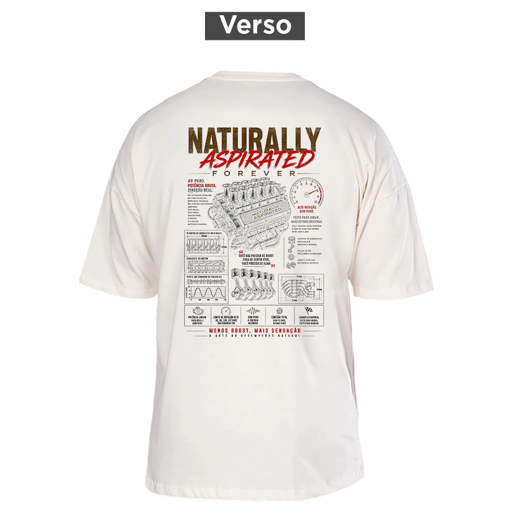 Camiseta Oversized Aspirado, costas: estampa principal