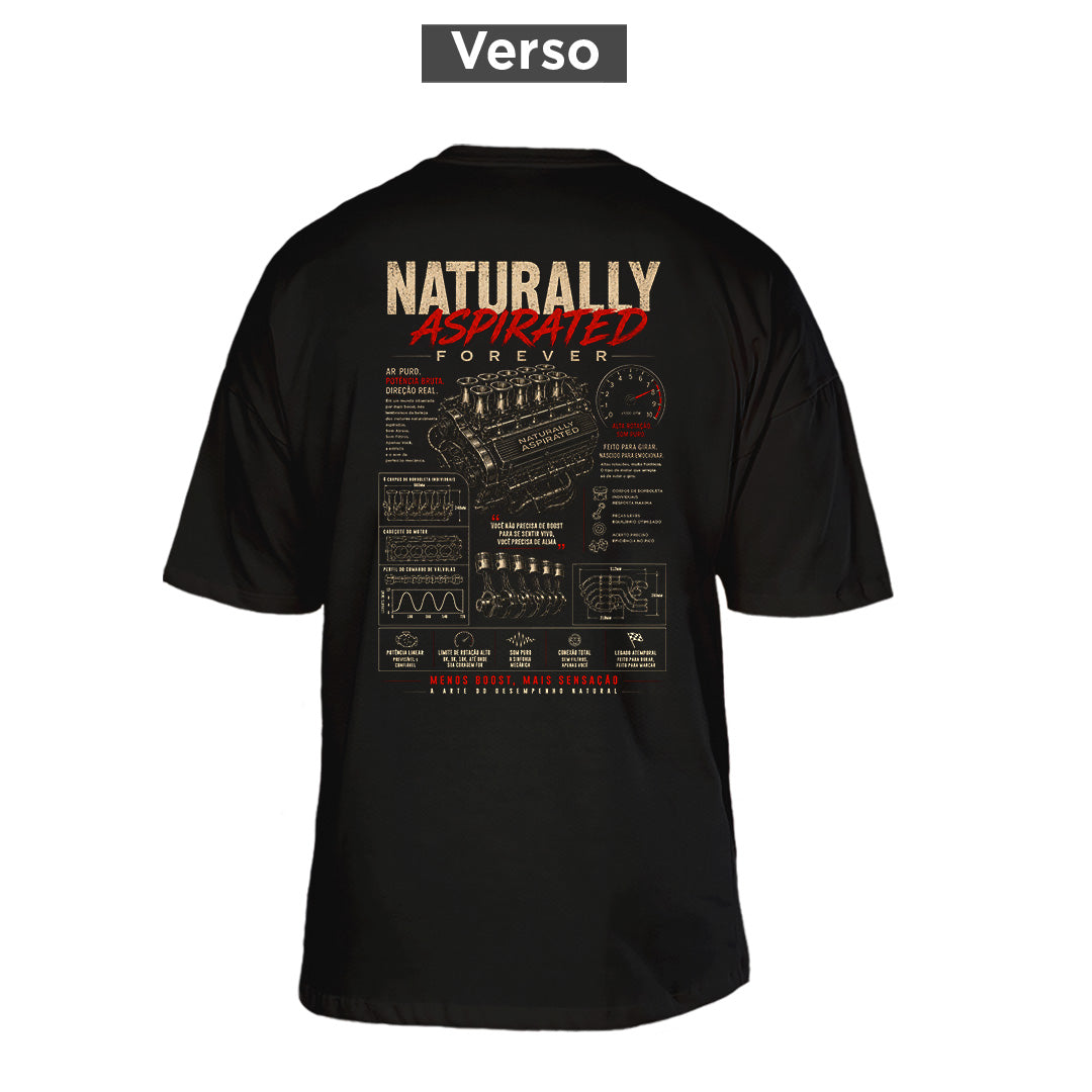 Camiseta Oversized Aspirado, costas: estampa principal
