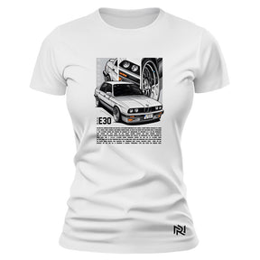 Camiseta Feminina Baby Look BMW E Trinta