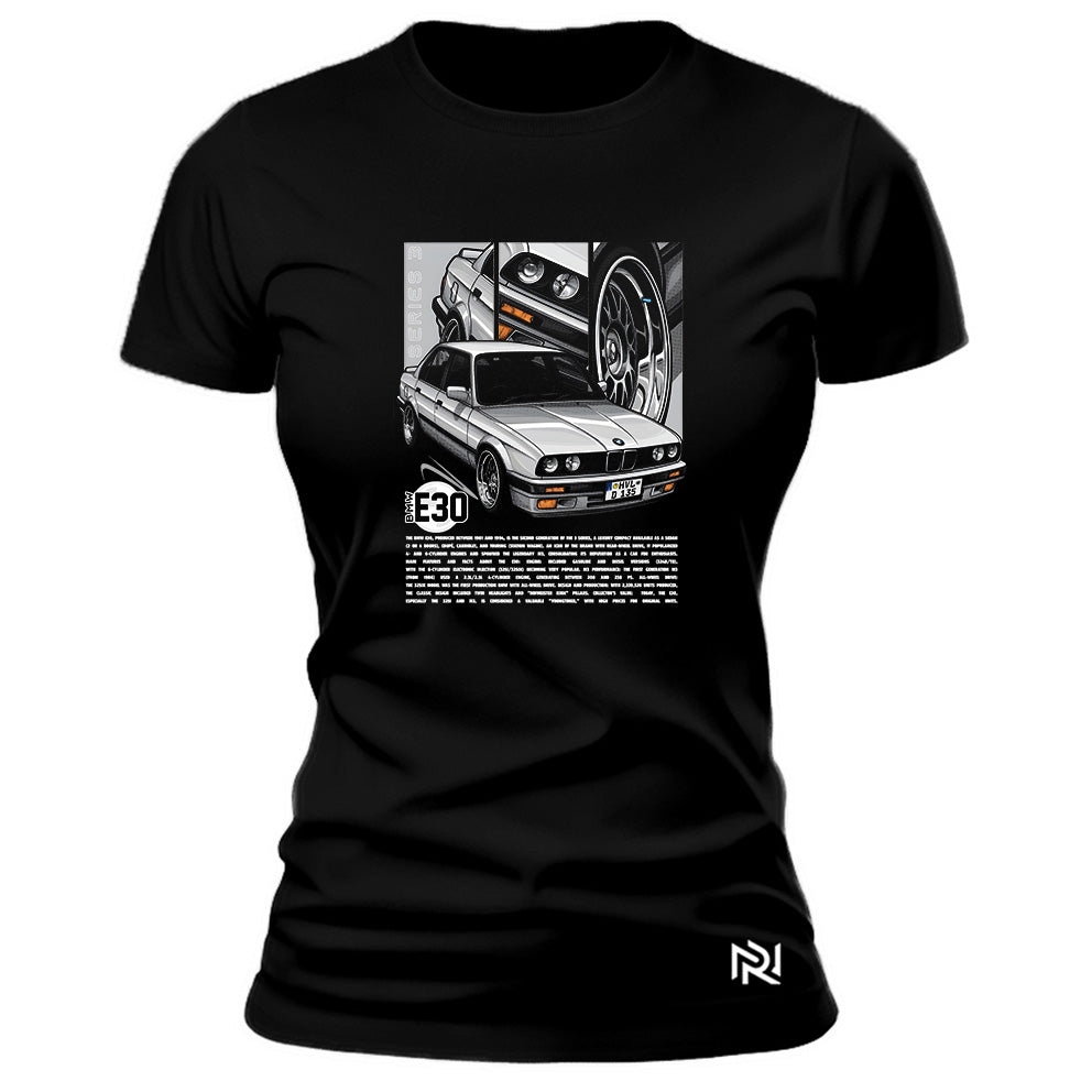 Camiseta Feminina Baby Look BMW E Trinta