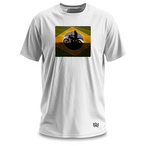 Camiseta Masculina Brasil Motorcycle