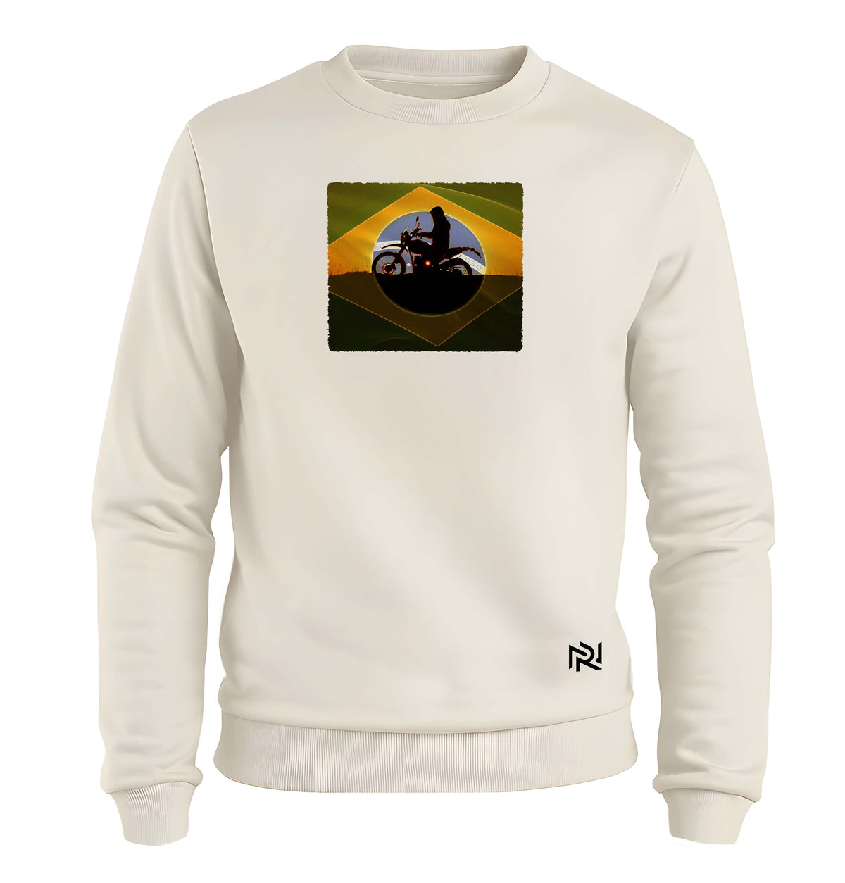 Moletom Felpado Brasil Motorcycle