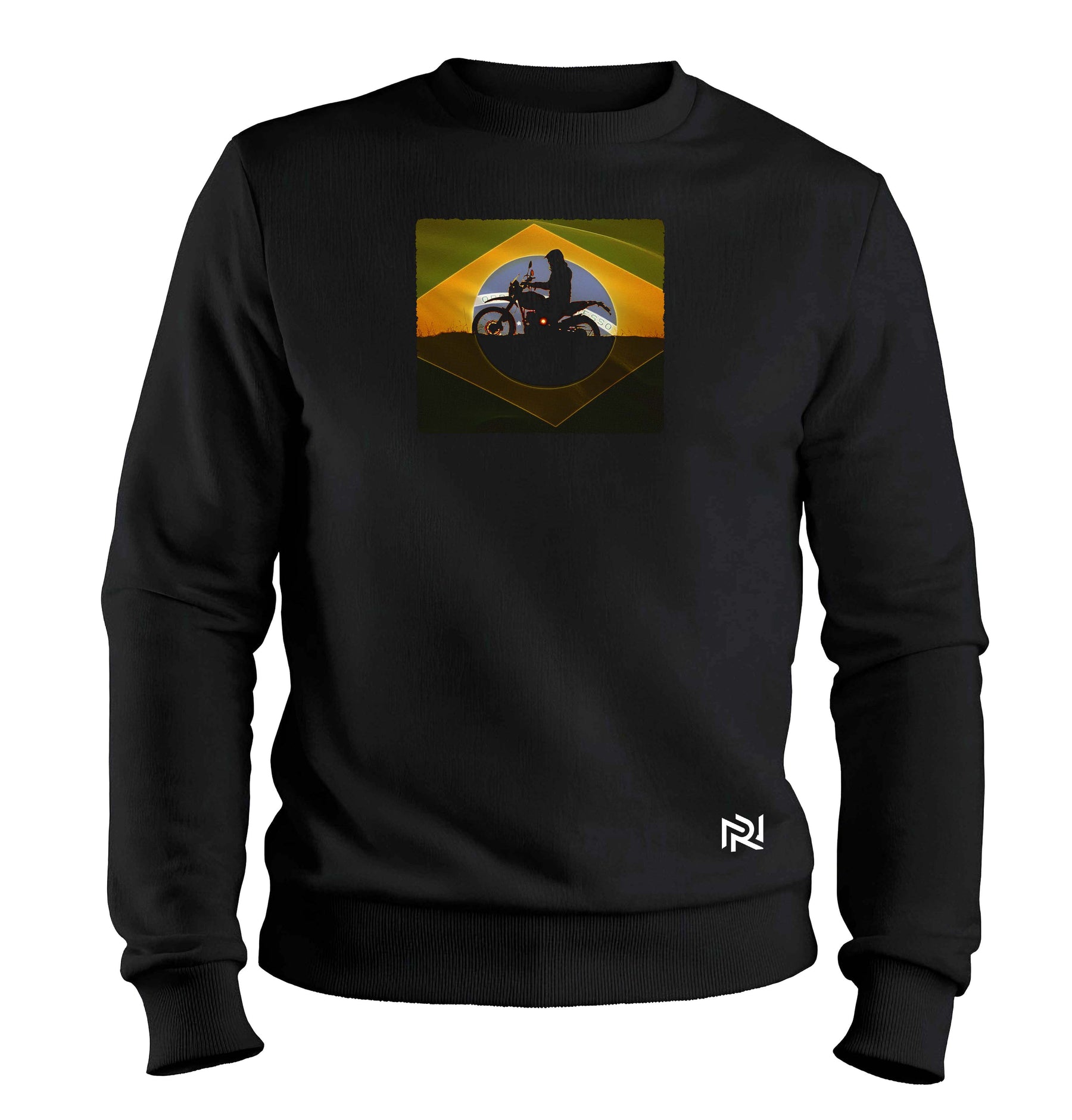 Moletom Felpado Brasil Motorcycle