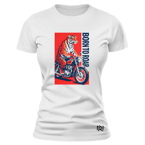 Camiseta Feminina Baby Look Born to Roar