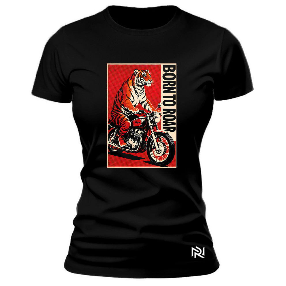 Camiseta Feminina Baby Look Born to Roar