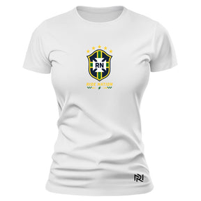 Camiseta Feminina Baby Look Brasão Ride Brasil