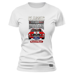 Camiseta Feminina Baby Look Classic Mustang