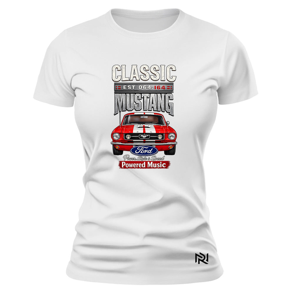 Camiseta Feminina Baby Look Classic Mustang