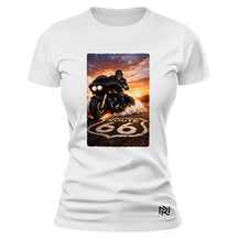 Camiseta Feminina Baby Look Caveira Route