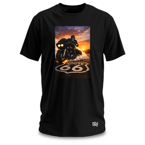 Camiseta Masculina Caveira Route