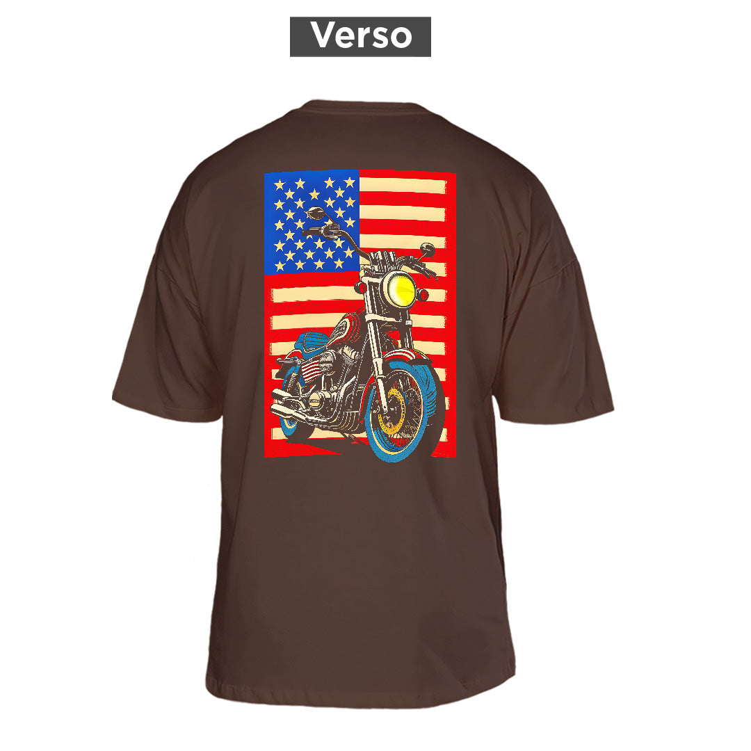 Camiseta Oversized Cruiser USA, costas: estampa principal