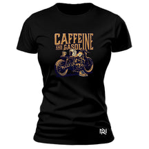 Camiseta Feminina Baby Look Caffeine And Gasoline