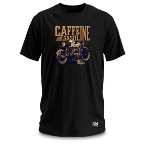 Camiseta Masculina Caffeine And Gasoline