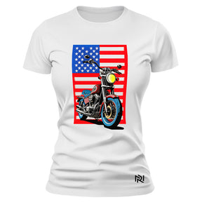 Camiseta Feminina Baby Look Cruiser USA