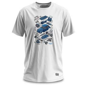 Camiseta Masculina Diagrama Fusca