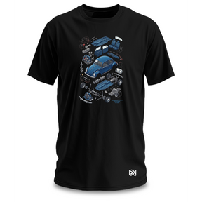 Camiseta Masculina Diagrama Fusca