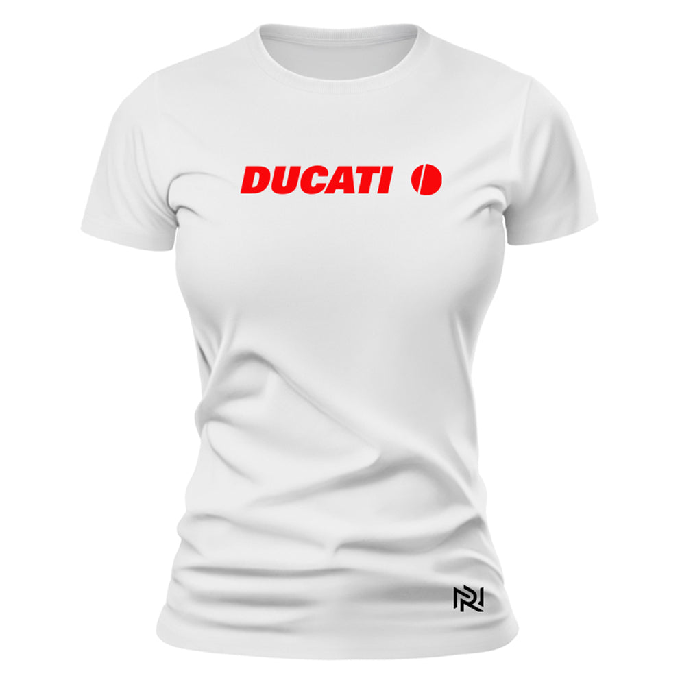 Camiseta Feminina Baby Look Ducati Redline