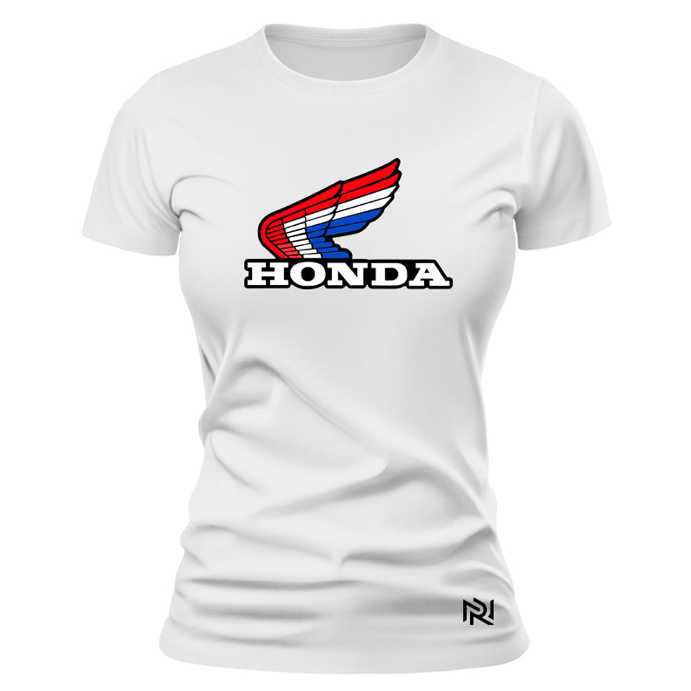 Camiseta Feminina Baby Look Honda Racing Lagacy
