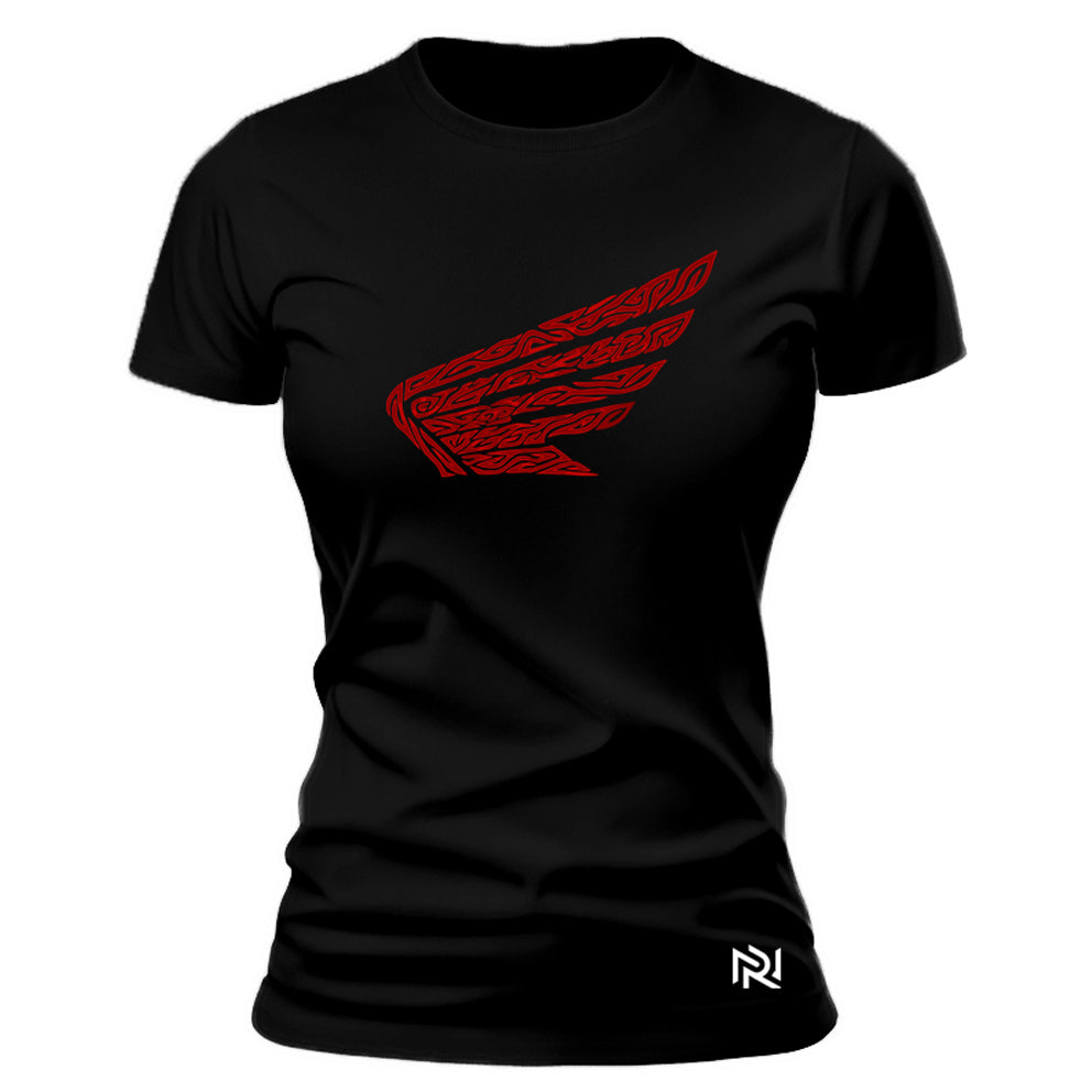 Camiseta Feminina Baby Look Honda Tribal Spirit