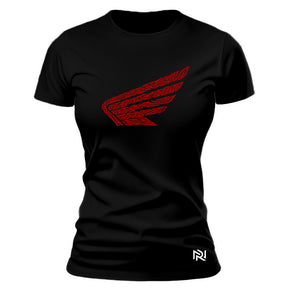 Camiseta Feminina Baby Look Honda Tribal Spirit