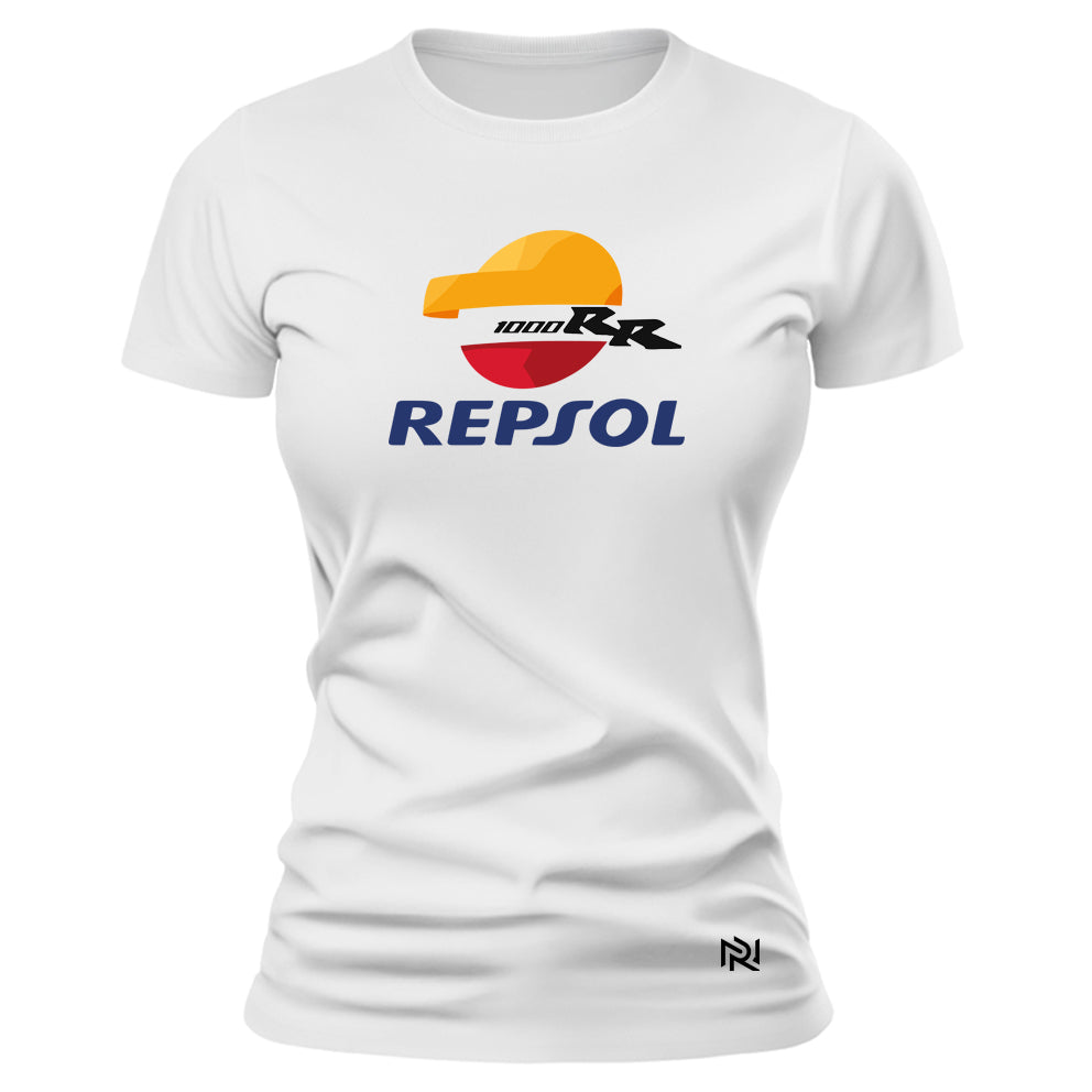 Camiseta Feminina Baby Look Repsol Honda Tean