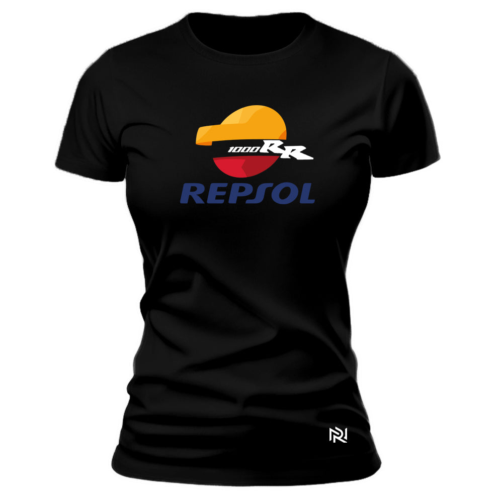 Camiseta Feminina Baby Look Repsol Honda Tean