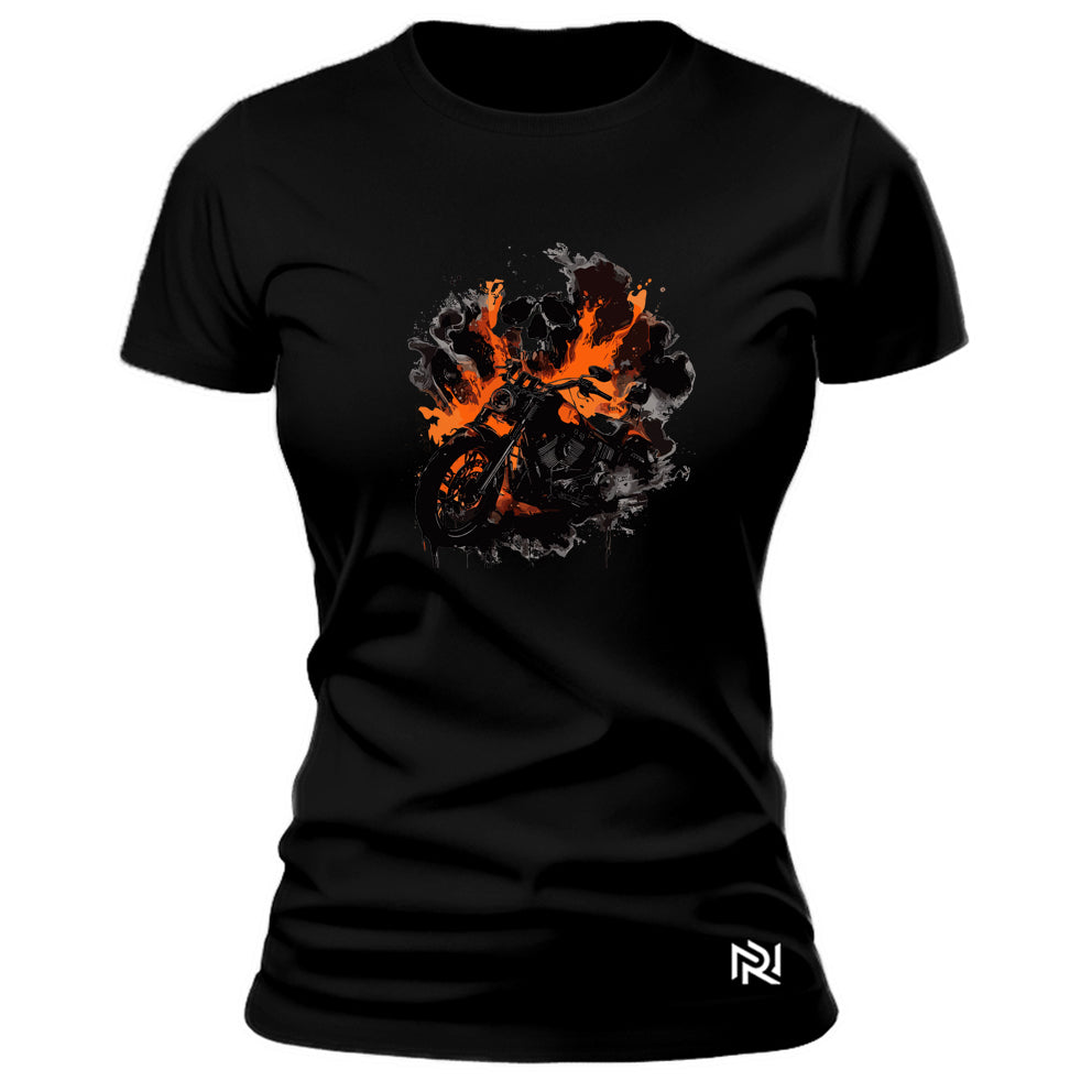 Camiseta Feminina Baby Look Ghost Rider
