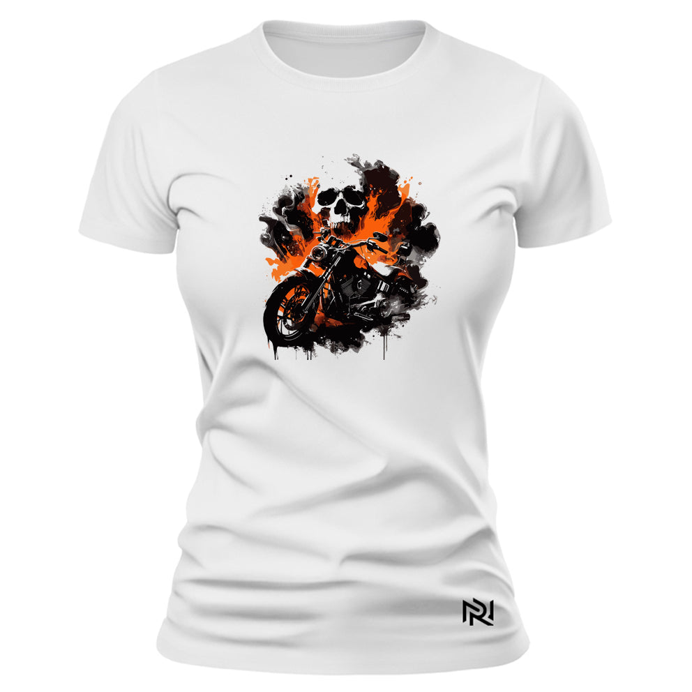 Camiseta Feminina Baby Look Ghost Rider
