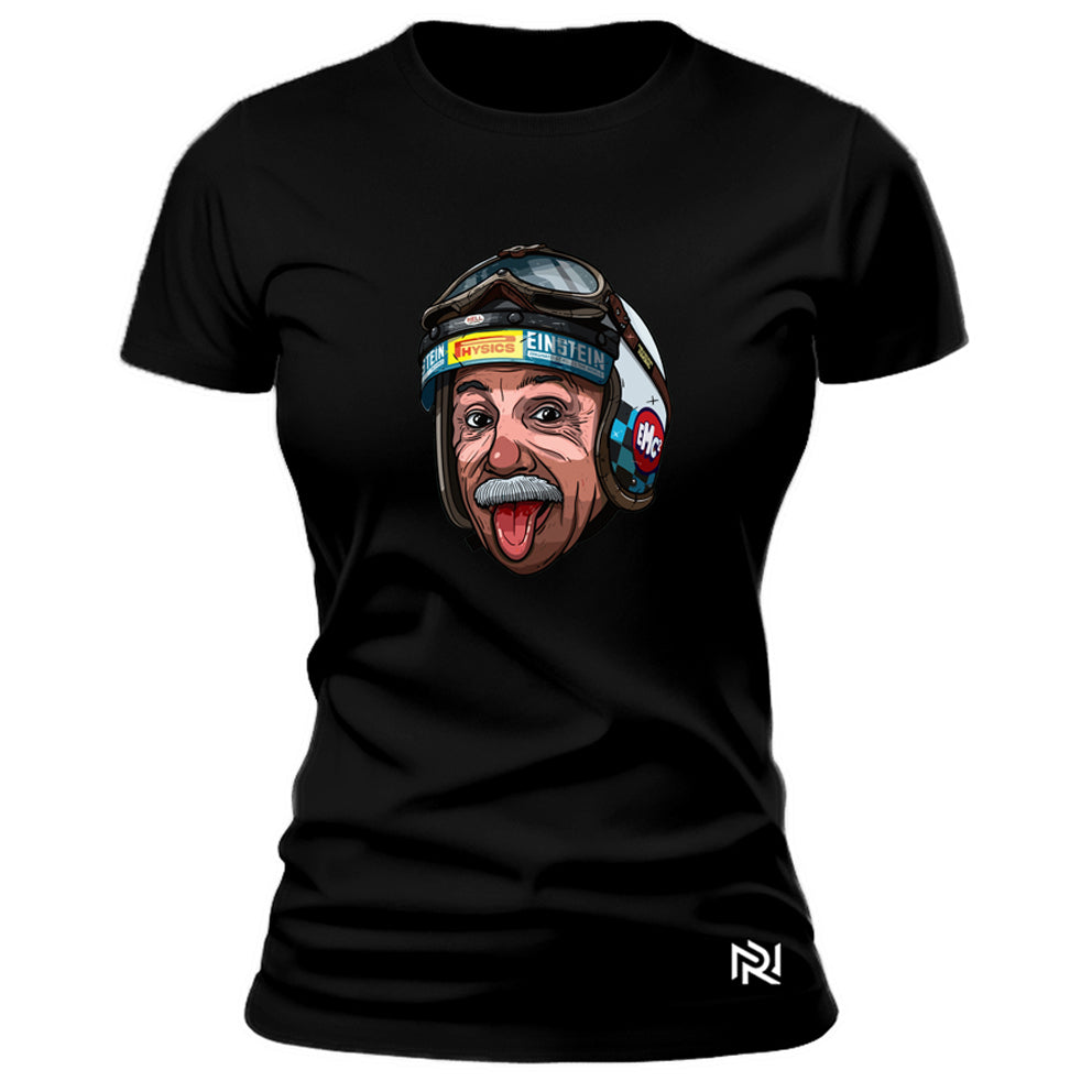 Camiseta Feminina Baby Look Einstein Rider