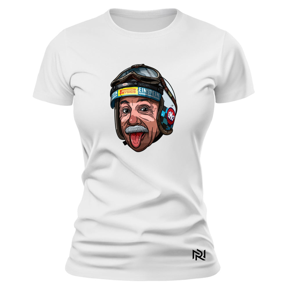 Camiseta Feminina Baby Look Einstein Rider