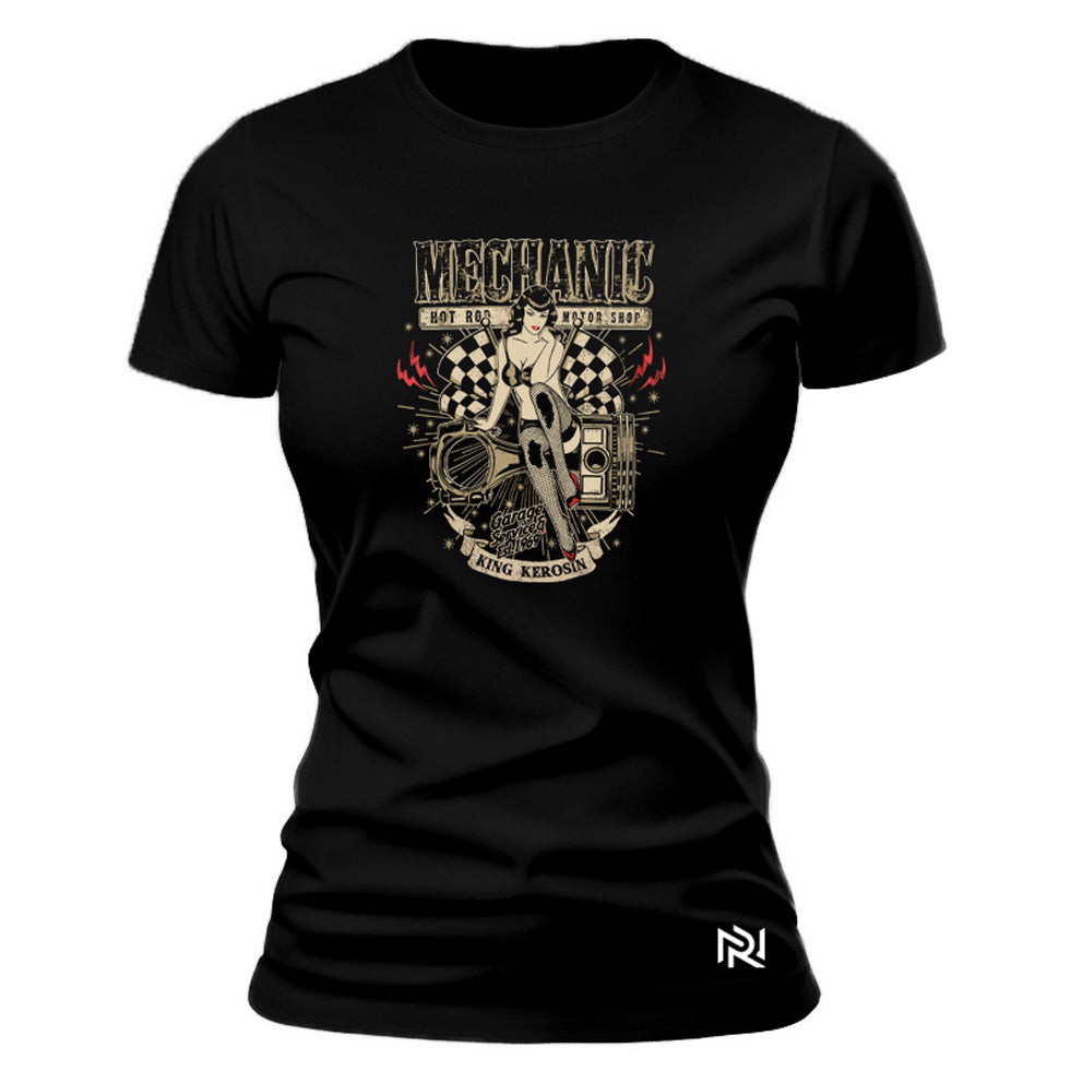 Camiseta Feminina Baby Look Mechanic
