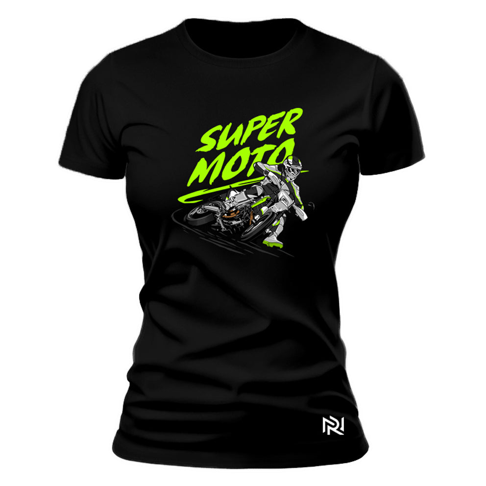 Camiseta Feminina Baby Look SuperMoto