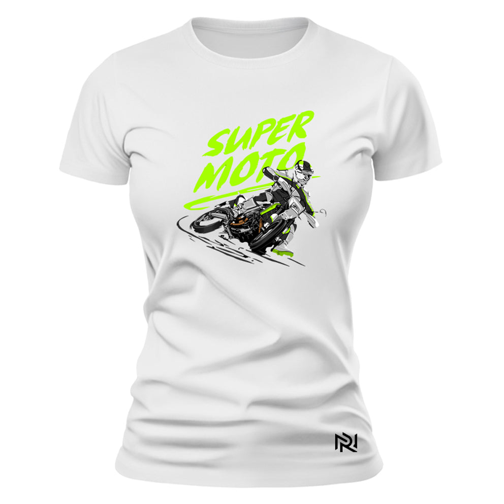 Camiseta Feminina Baby Look SuperMoto