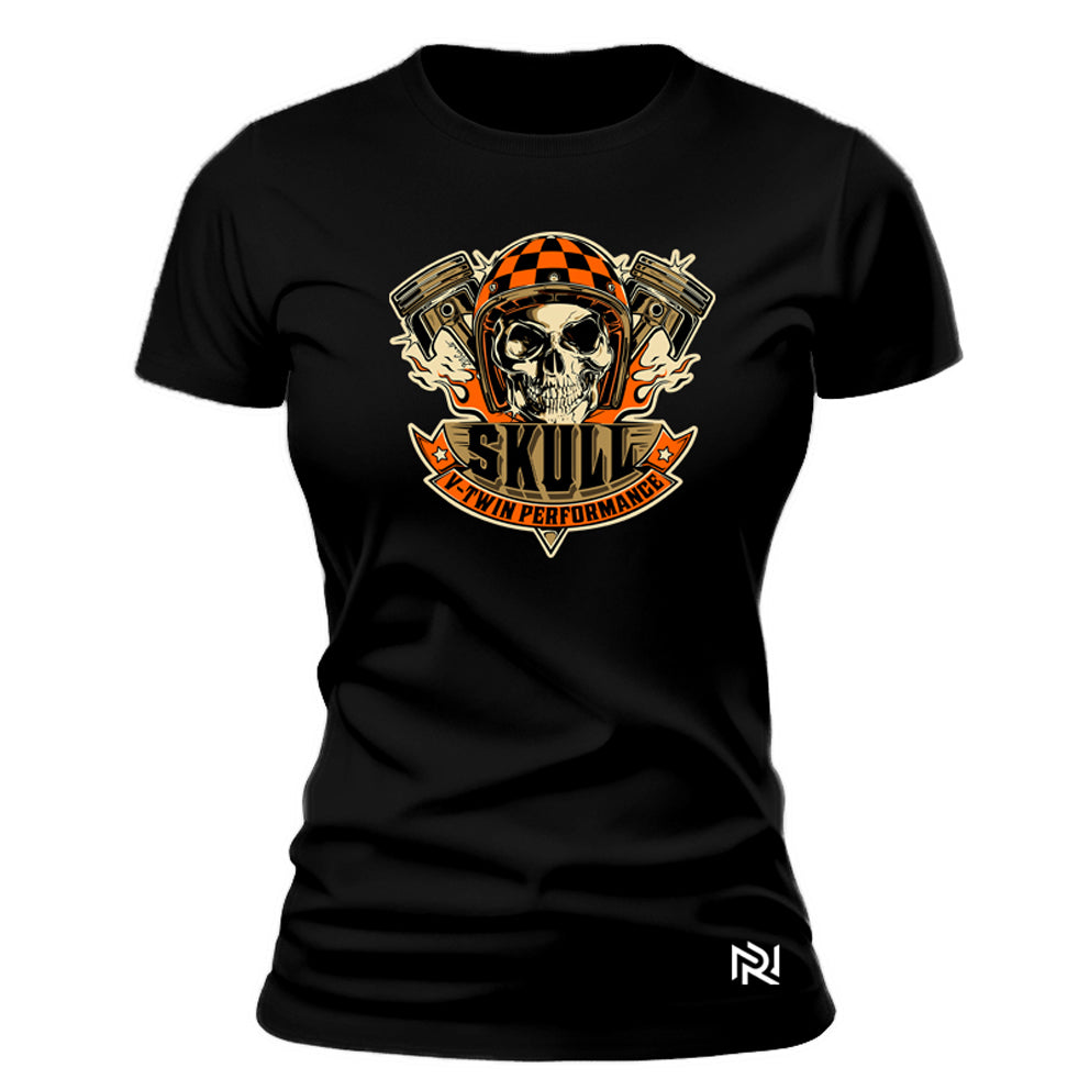 Camiseta Feminina Baby Look Skull