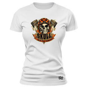 Camiseta Feminina Baby Look Skull