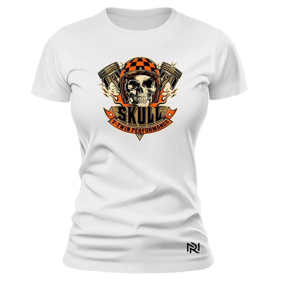 Camiseta Feminina Baby Look Skull